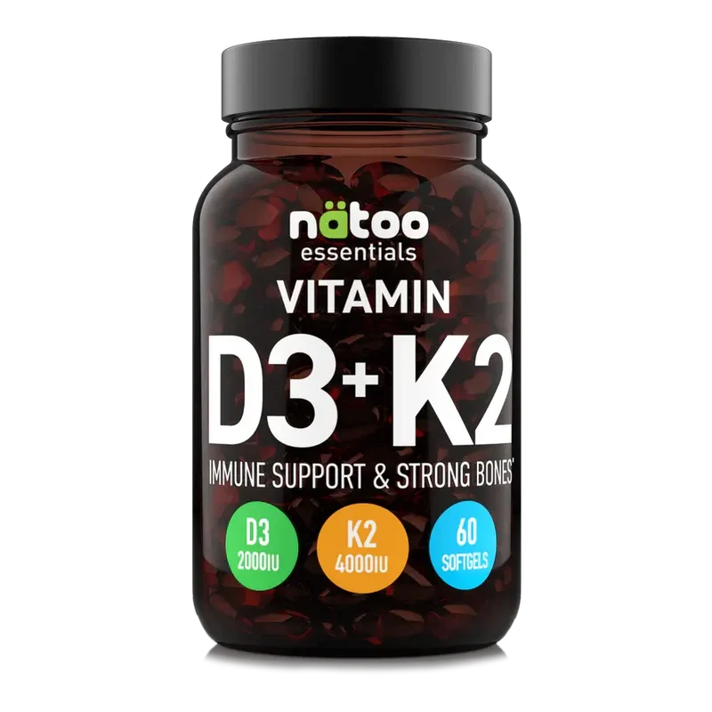 NATOO Essentials Vitamin D3+ K2-7 120 Softgels (1000ui)