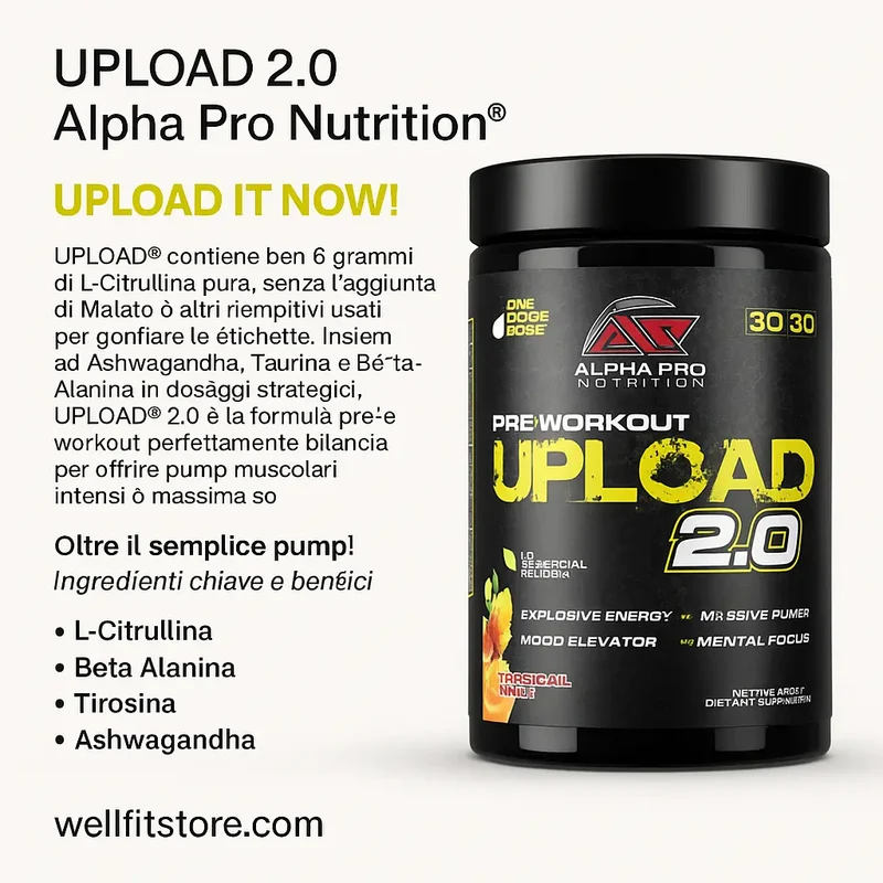 UPLOAD® 2.0 - Pre-Workout Estremo per Energia, Pump e Focus Mentale