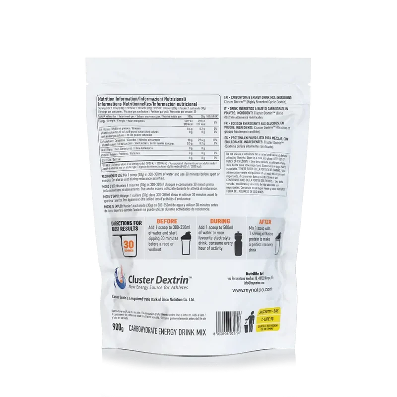 Nätoo Cluster Dextrin™ Performance 900 gr | Ciclo destrine