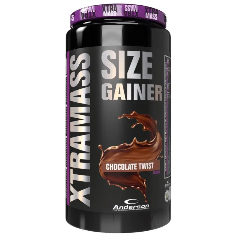 ANDERSON Xtra Mass 1100 gr - Gainer di Proteine Whey, Creatina, Arginina, Tribulus