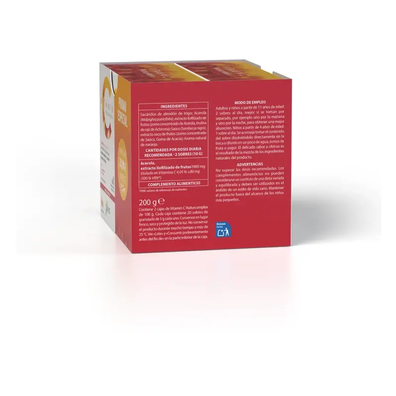 Aboca Vitamin C Naturcomplex Food Supplement, 20 + 20 sachets