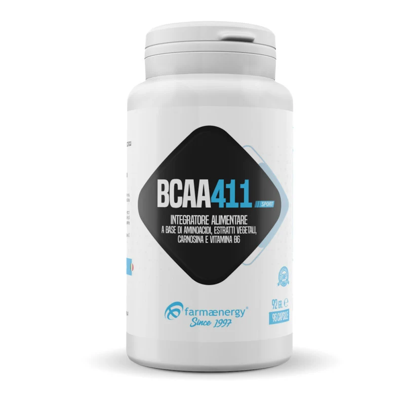 BCAA 4:1:1 Repair 192 Capsule | Kyowa® + Carnosina + Ashwagandha | Quadrupla Leucina | Resistenza & Recupero Totale | Farmaenergy
