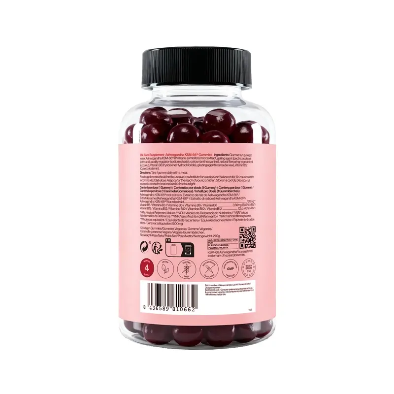 Zenement Gummies De Ashwagandha Ksm-66, 120 vegan gummies