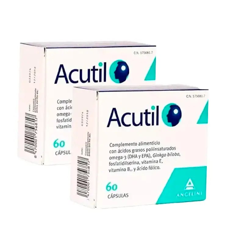 Acutil, Pack 2 x 60 capsules