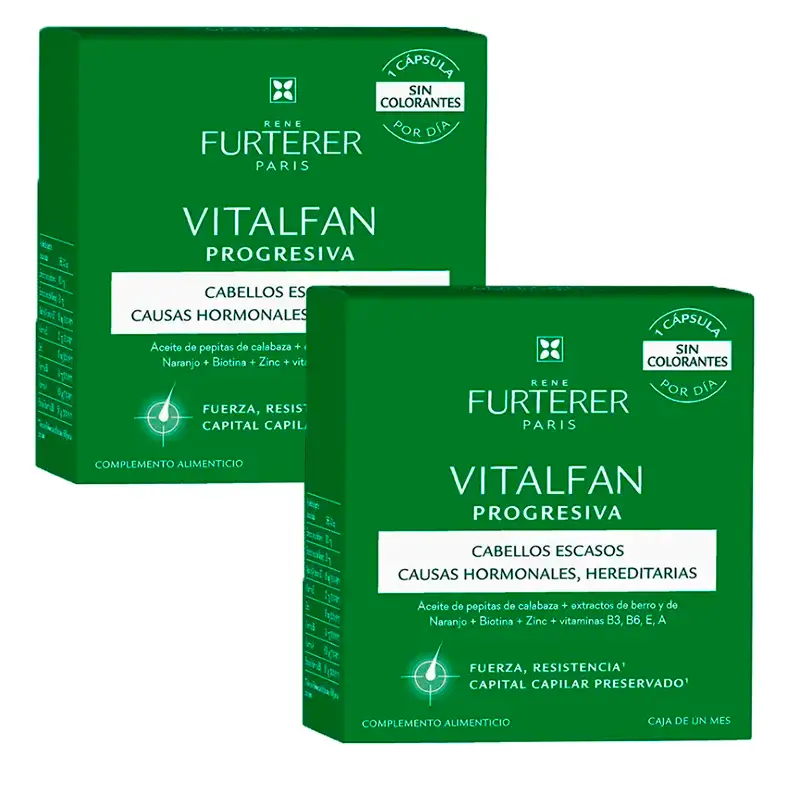 Rene Furterer Vitalfan Progressive Hair Loss, Pack 2 x 30 capsules